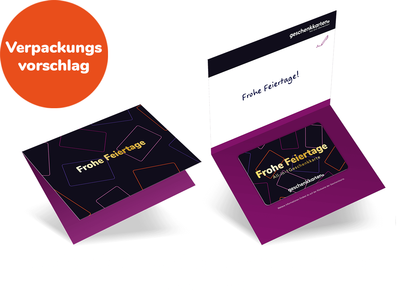 frohe festtage wrapper